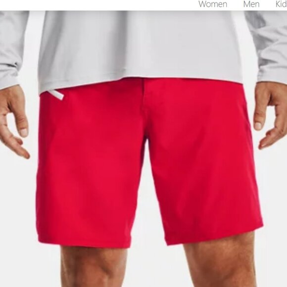 Under Armour Mens Board Short Red Size 36 Beach SwimwearRED